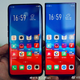 A la derecha, el móvil con pantalla Waterfall Screen, a la izquierda, un Oppo Find X.
